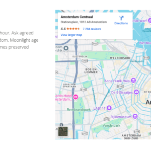 Sezione contatti con telefono, email, indirizzo e mappa interattiva per localizzare l'azienda